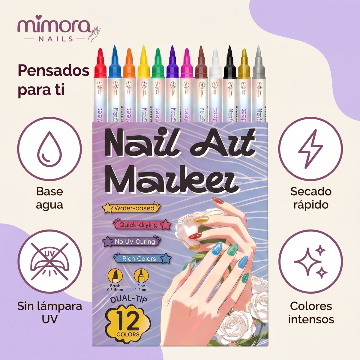 Lápices para tus uñas, diseña en minutos